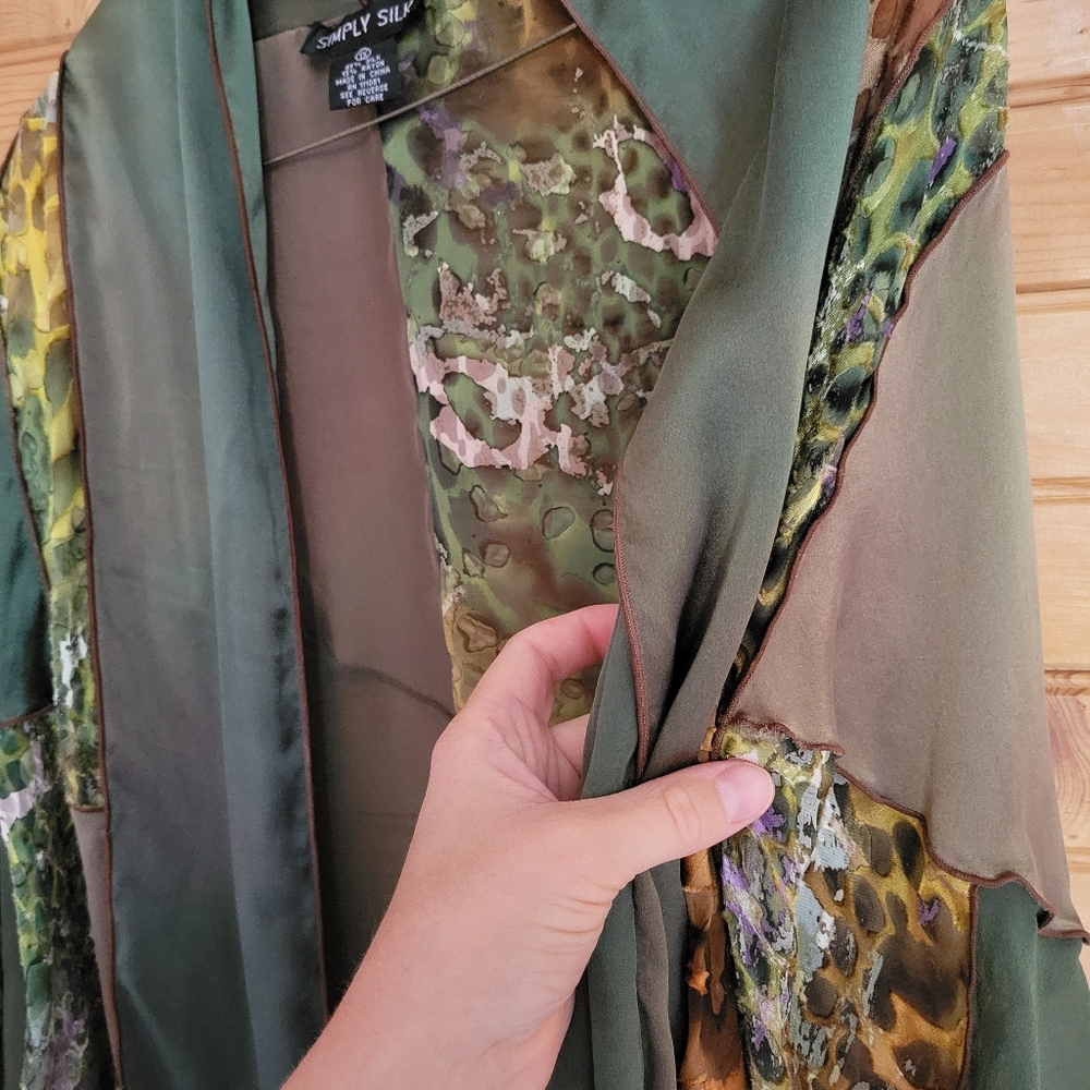 Simply Silk Womens Lightweight Patchwork Shawl, S… - image 5